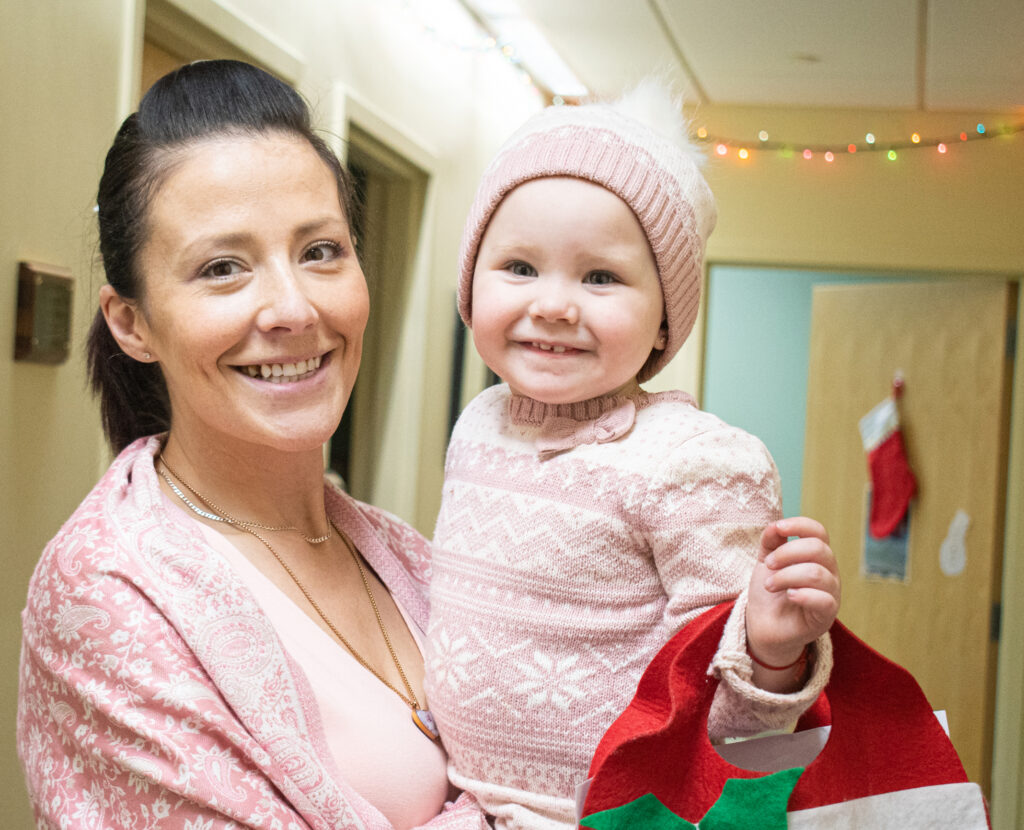 Jennifer Parker with daughter