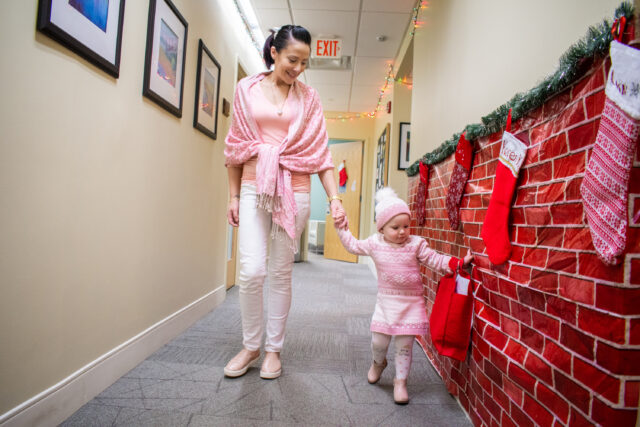 Jennifer Parker with daughter